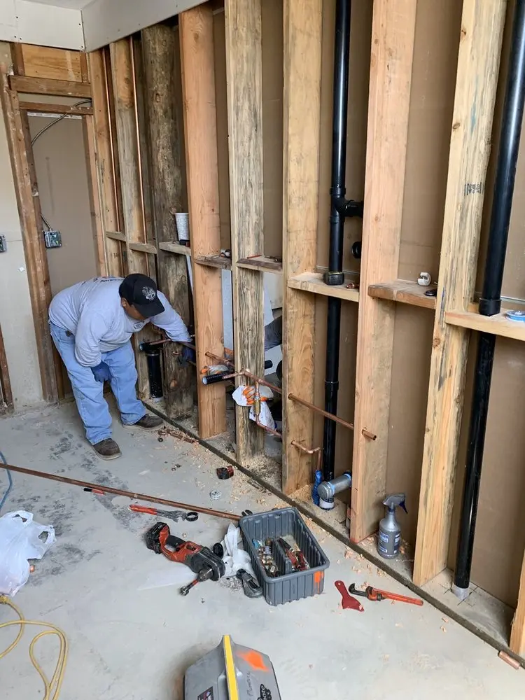 Commercial rough-in plumbing for Trenchless Sewer Repair in Pomona